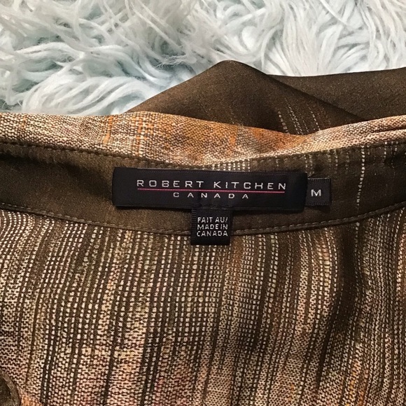 Robert Kitchen Canada Silk Top & Skirt Set size M - Picture 5 of 12